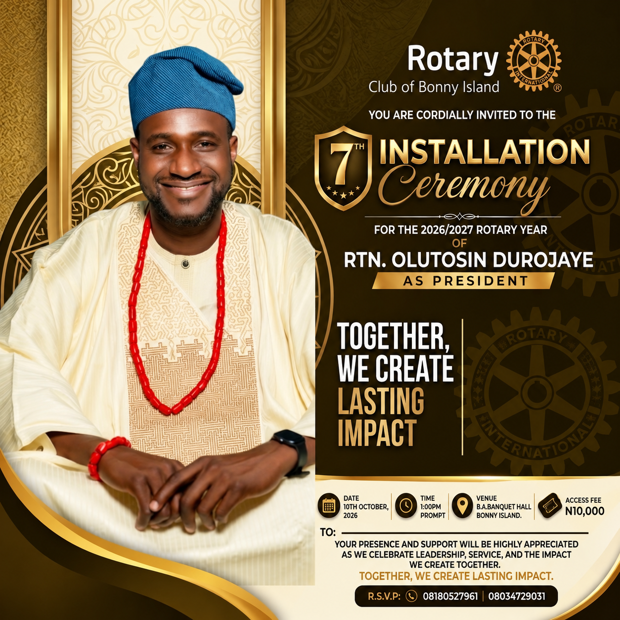 Seventh presidential installation ceremony
